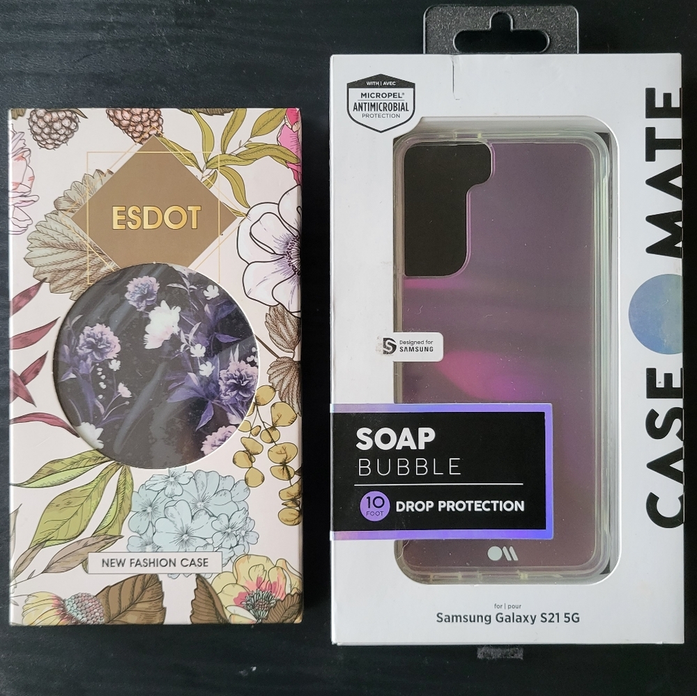 TWO Samsung Galaxy S21 5G phone cases // NWOT